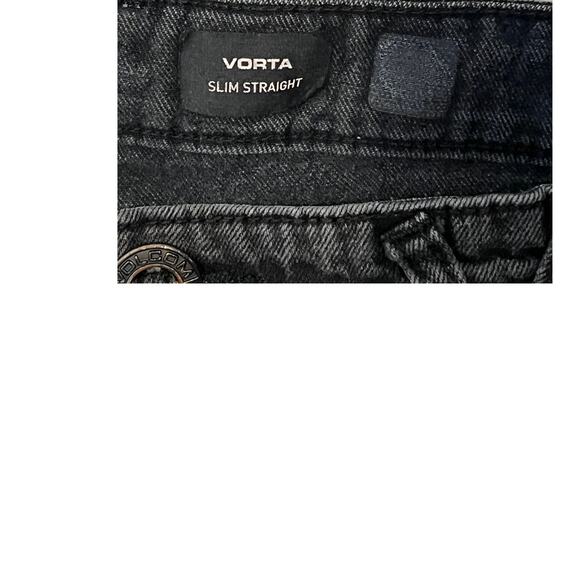 Vorta Slim Straight Black Jeans 36x30 - Picture 3 of 6